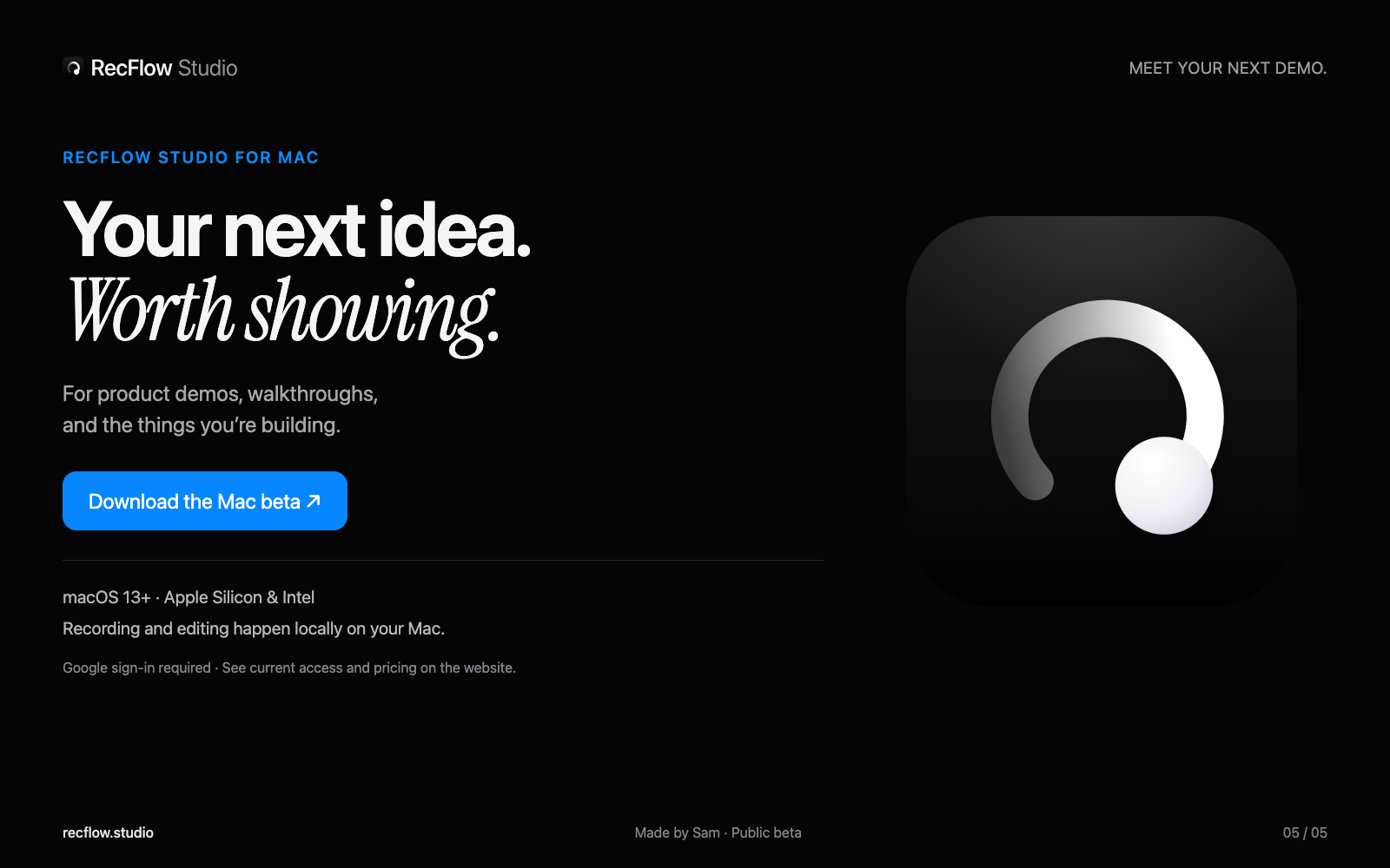 RecFlow Studio preview