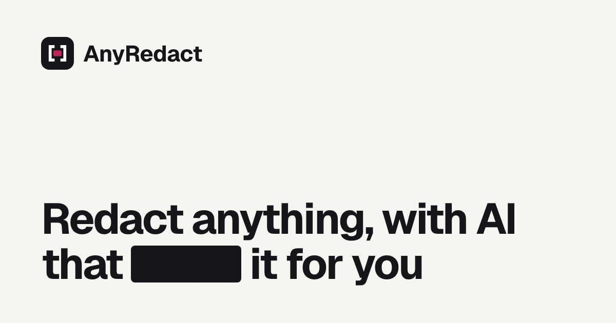 AnyRedact preview