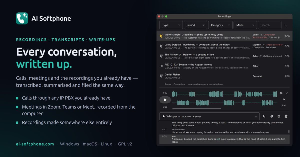 AI-Softphone preview
