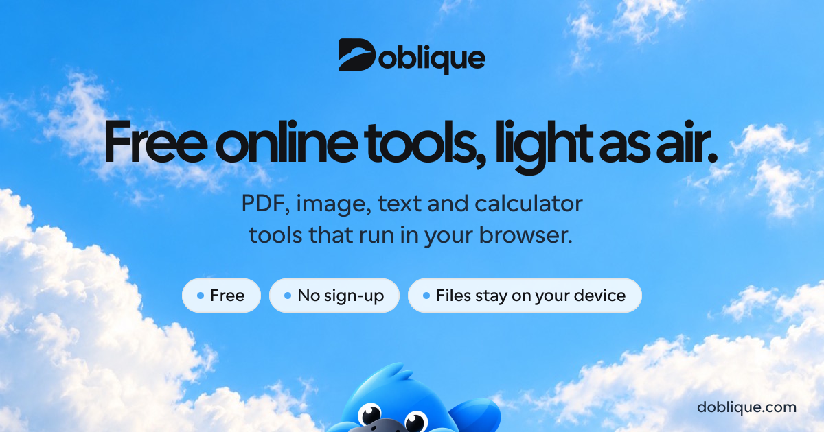 Doblique preview
