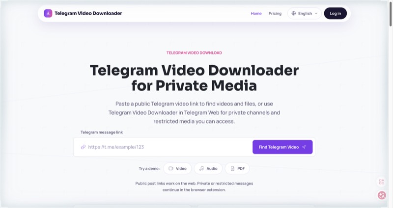Telegram Video Downloader preview