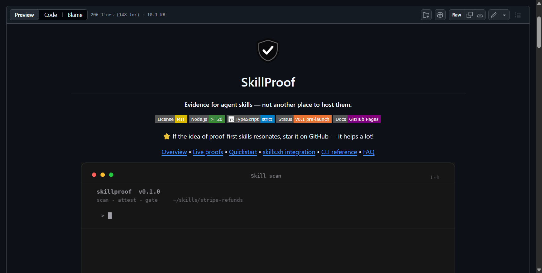SkillProof preview