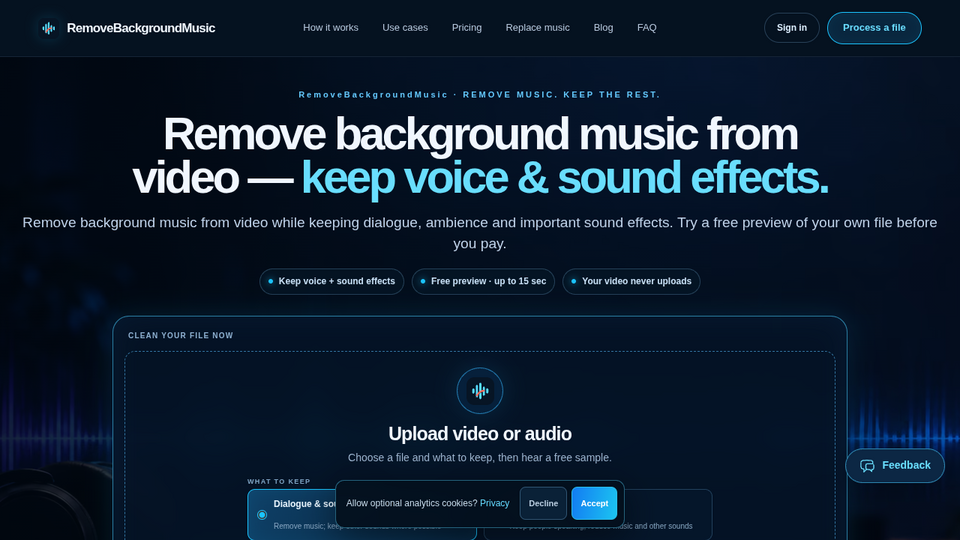 RemoveBackgroundMusic preview